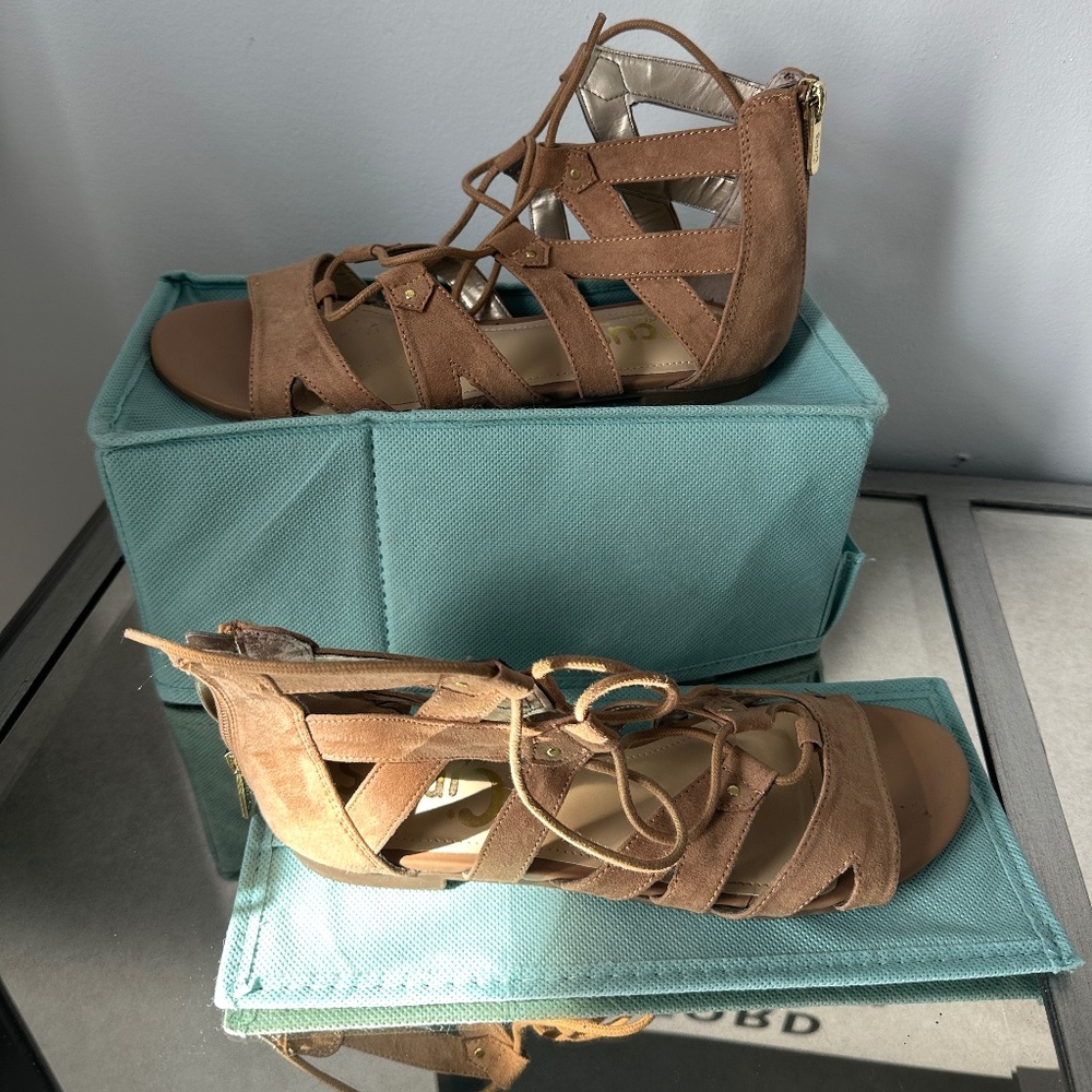 Tan sandals